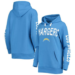Los Angeles Chargers G-III 4Her by Carl Banks Women's Extra Point Pullover Hoodie - Powder Blue sale