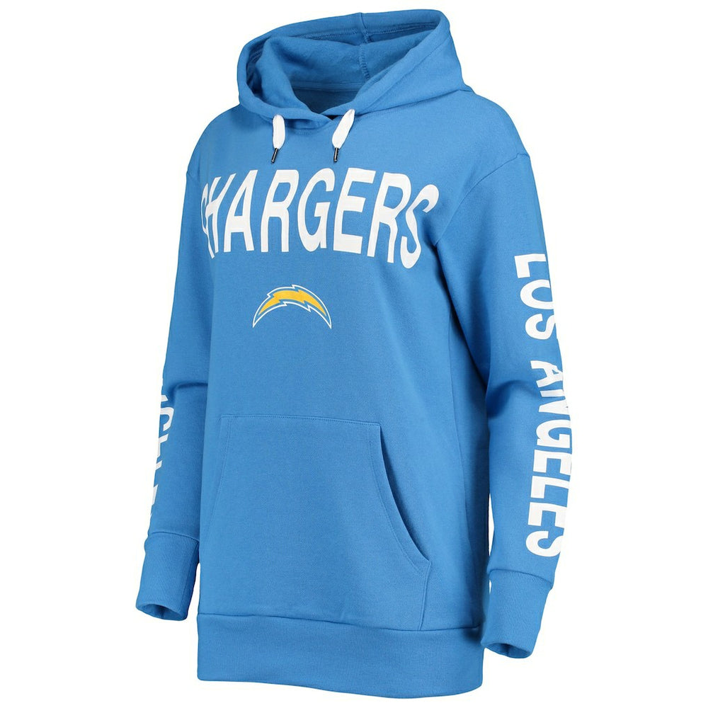 Los Angeles Chargers G-III 4Her by Carl Banks Women's Extra Point Pullover Hoodie - Powder Blue sale