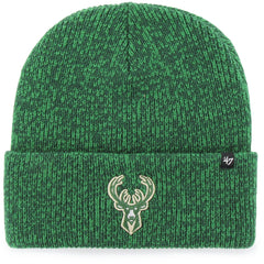 Milwaukee Bucks '47 Brain Freeze Cuffed Knit Hat - Hunter Green | 47 brand on sale