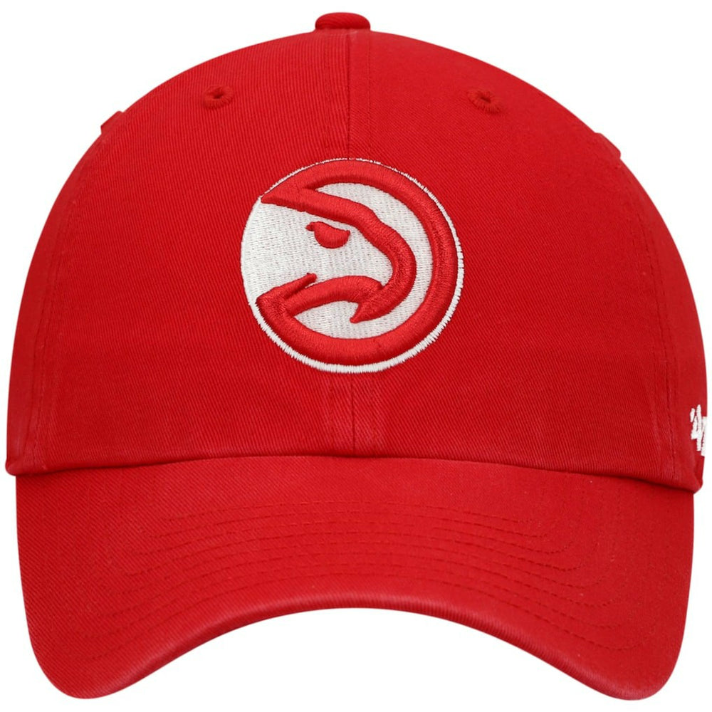 Atlanta Hawks '47 Core Logo Clean Up Adjustable Hat - Red | 47 brand on sale