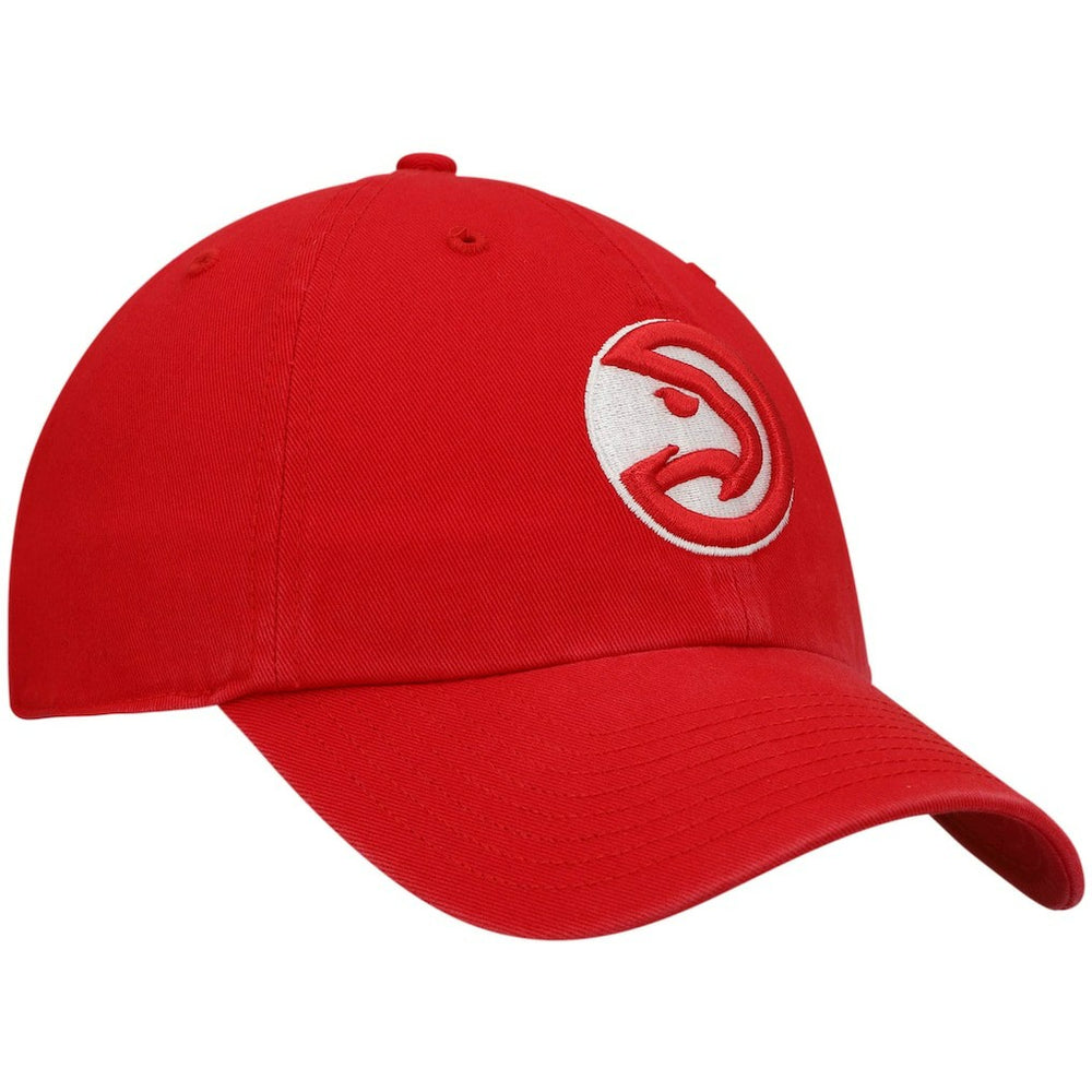 Atlanta Hawks '47 Core Logo Clean Up Adjustable Hat - Red | 47 brand on sale