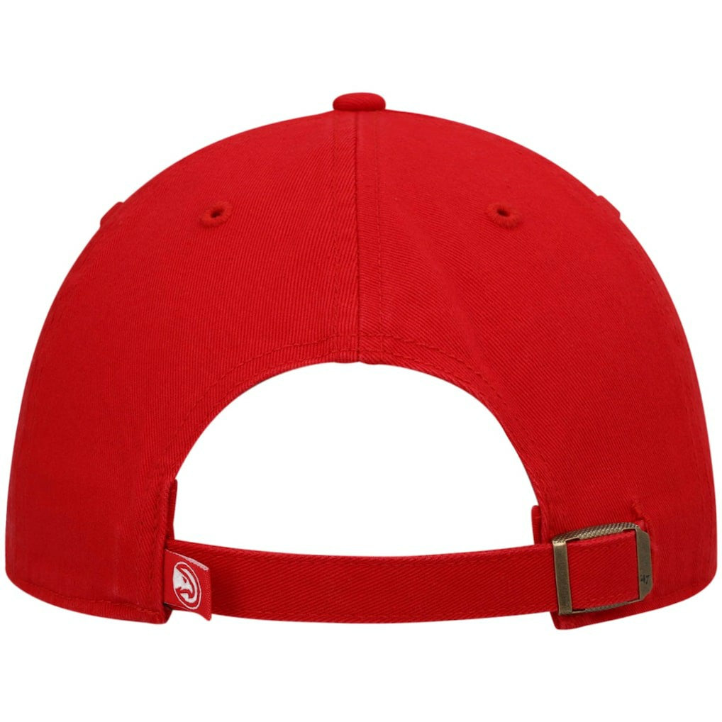 Atlanta Hawks '47 Core Logo Clean Up Adjustable Hat - Red | 47 brand on sale