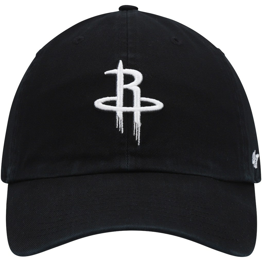 Houston Rockets '47 Core Logo Clean Up Adjustable Hat sale - Black | 47 brand on sale