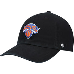 New York Knicks '47 Core Logo Clean Up Adjustable Hat - Black | 47 brand for sale