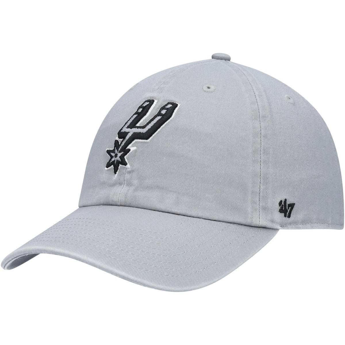 San Antonio Spurs '47 Core Logo Clean Up Adjustable Hat - Gray | 47 brand for sale