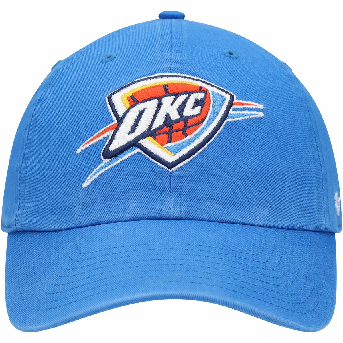 Oklahoma City Thunder '47 Core Logo Clean Up Adjustable Hat - Blue | 47 brand on sale