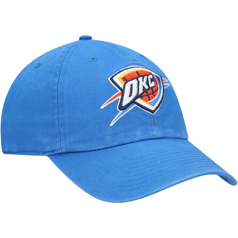 Oklahoma City Thunder '47 Core Logo Clean Up Adjustable Hat - Blue | 47 brand on sale