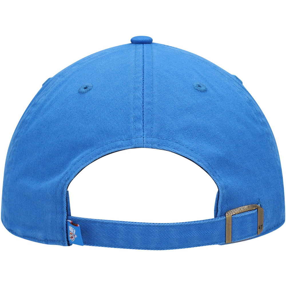 Oklahoma City Thunder '47 Core Logo Clean Up Adjustable Hat - Blue | 47 brand on sale