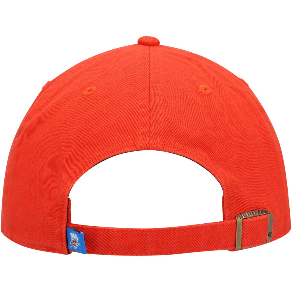 Oklahoma City Thunder '47 Core Logo Clean Up Adjustable Hat - Orange | 47 brand shop