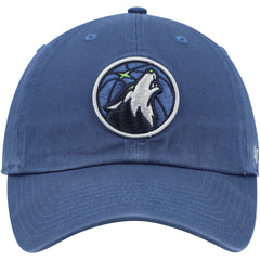 Minnesota Timberwolves '47 Core Logo Clean Up Adjustable Hat - Blue | 47 brand online