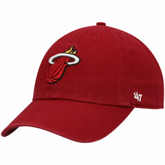 Miami Heat '47 Core Logo Clean Up Adjustable Hat - Red | 47 brand outlet
