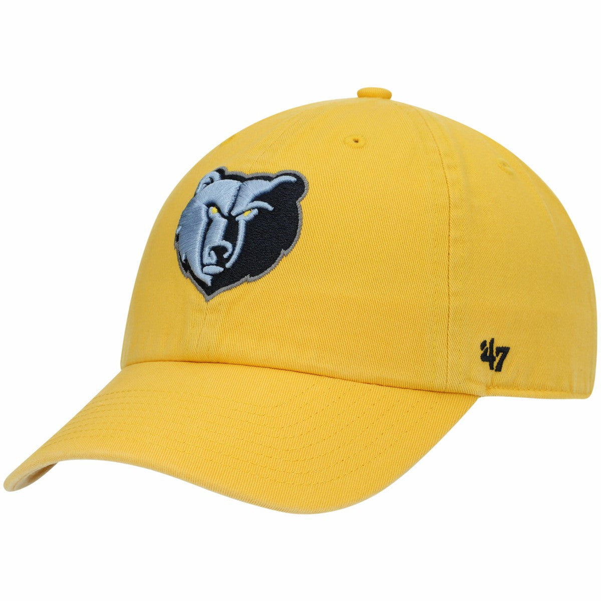 Memphis Grizzlies '47 Core Logo Clean Up Adjustable Hat - Gold | 47 brand outlet