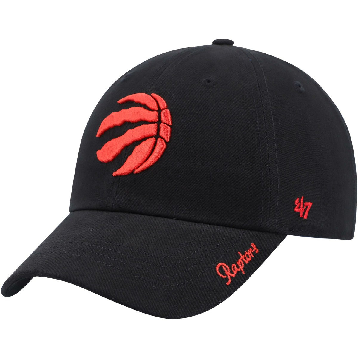 Toronto Raptors '47 Women's Miata Clean Up Logo Adjustable Hat - Black | 47 brand on sale