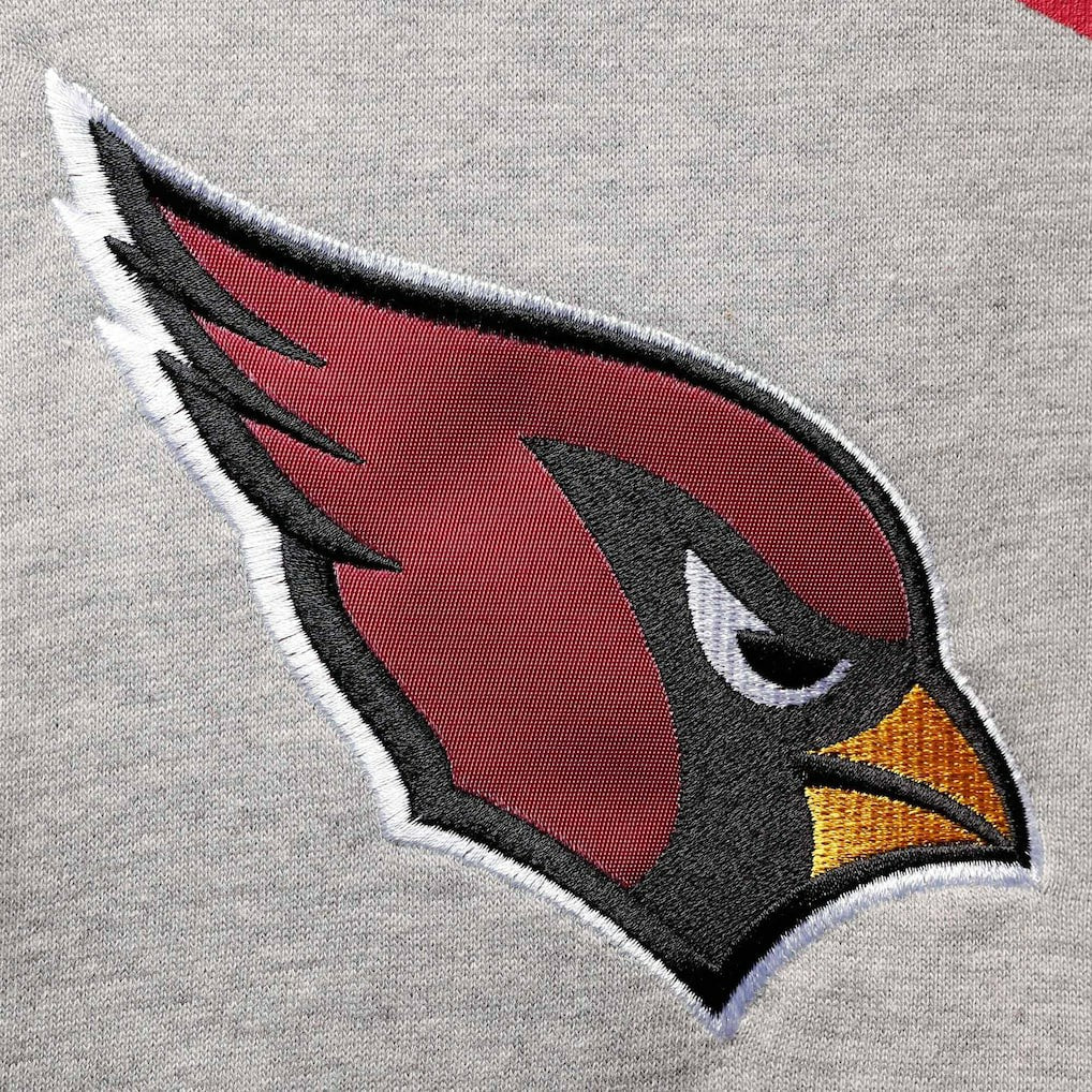 Arizona Cardinals Starter Home Run Raglan Pullover Hoodie - Heathered Gray/Cardinal sale