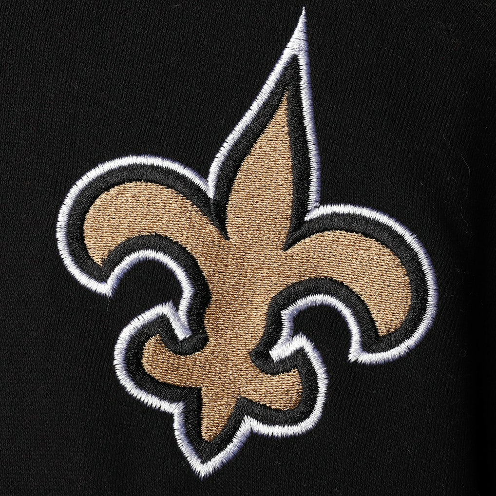 New Orleans Saints Starter Playoffs Color Block Full-Zip Hoodie - Black/Gold outlet