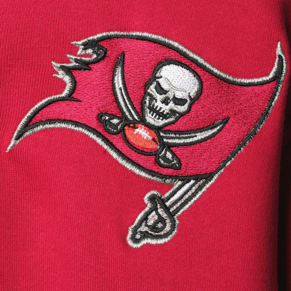 Tampa Bay Buccaneers Starter Playoffs Color Block Full-Zip Hoodie - Red/Pewter discount