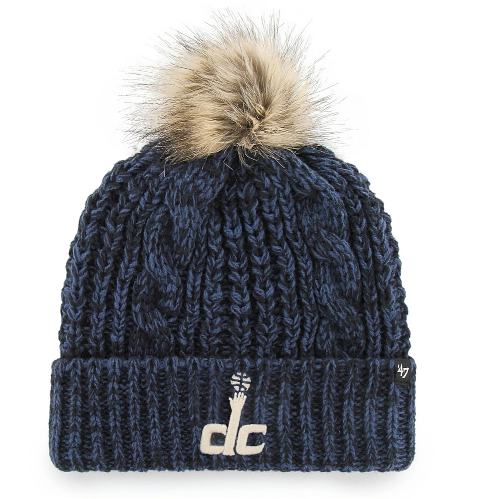 Washington Wizards '47 Women's Meeko Cuffed Knit Hat with Pom - Navy | 47 brand shop