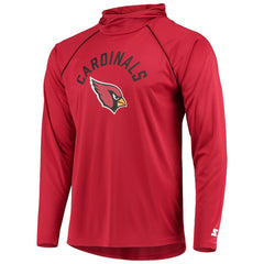 Arizona Cardinals Starter Raglan Long Sleeve Hoodie T-Shirt - Cardinal outlet