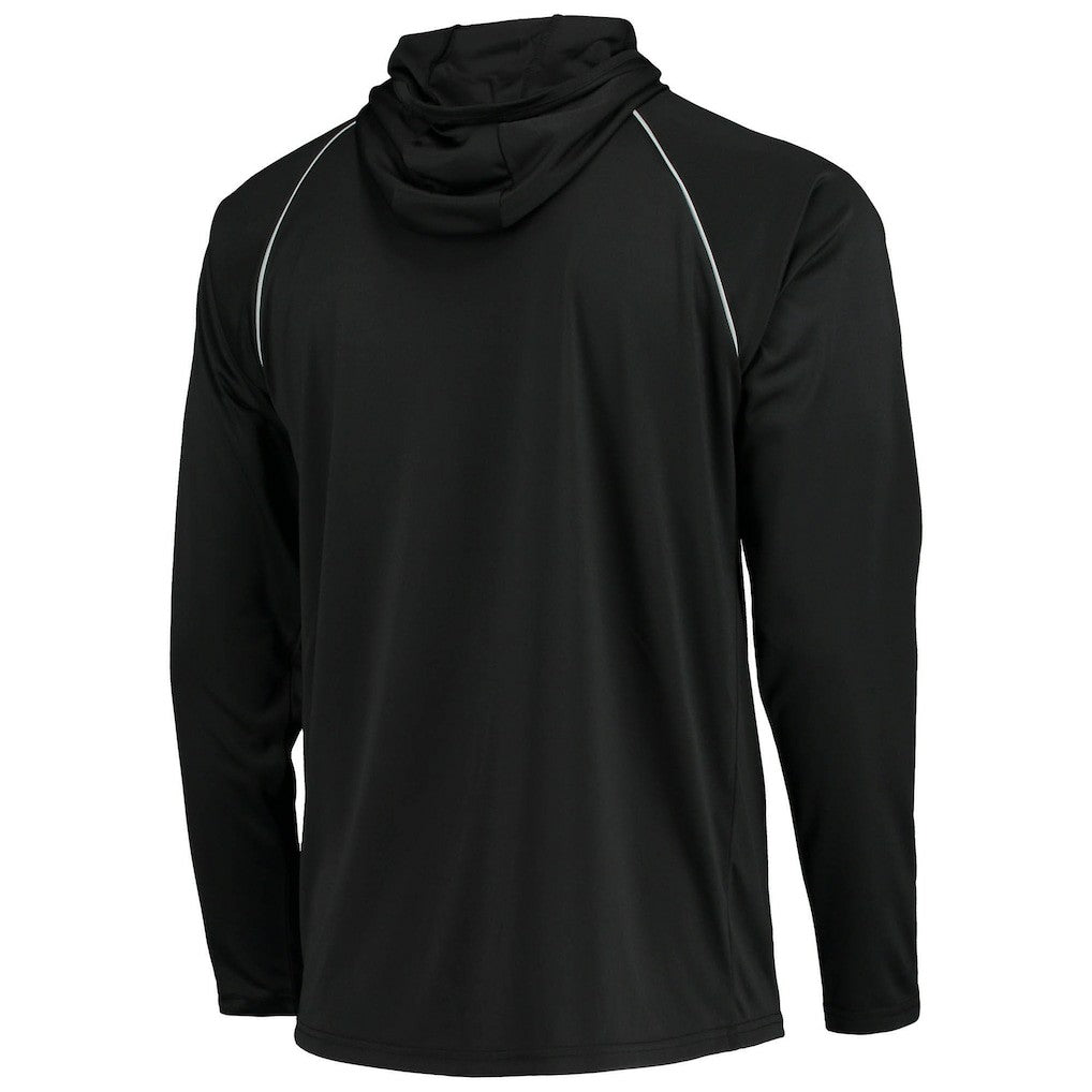 Las Vegas Raiders Starter Raglan Long Sleeve Hoodie T-Shirt - Black online