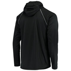 Las Vegas Raiders Starter Throwback Raglan Hoodie Long Sleeve T-Shirt - Black for sale