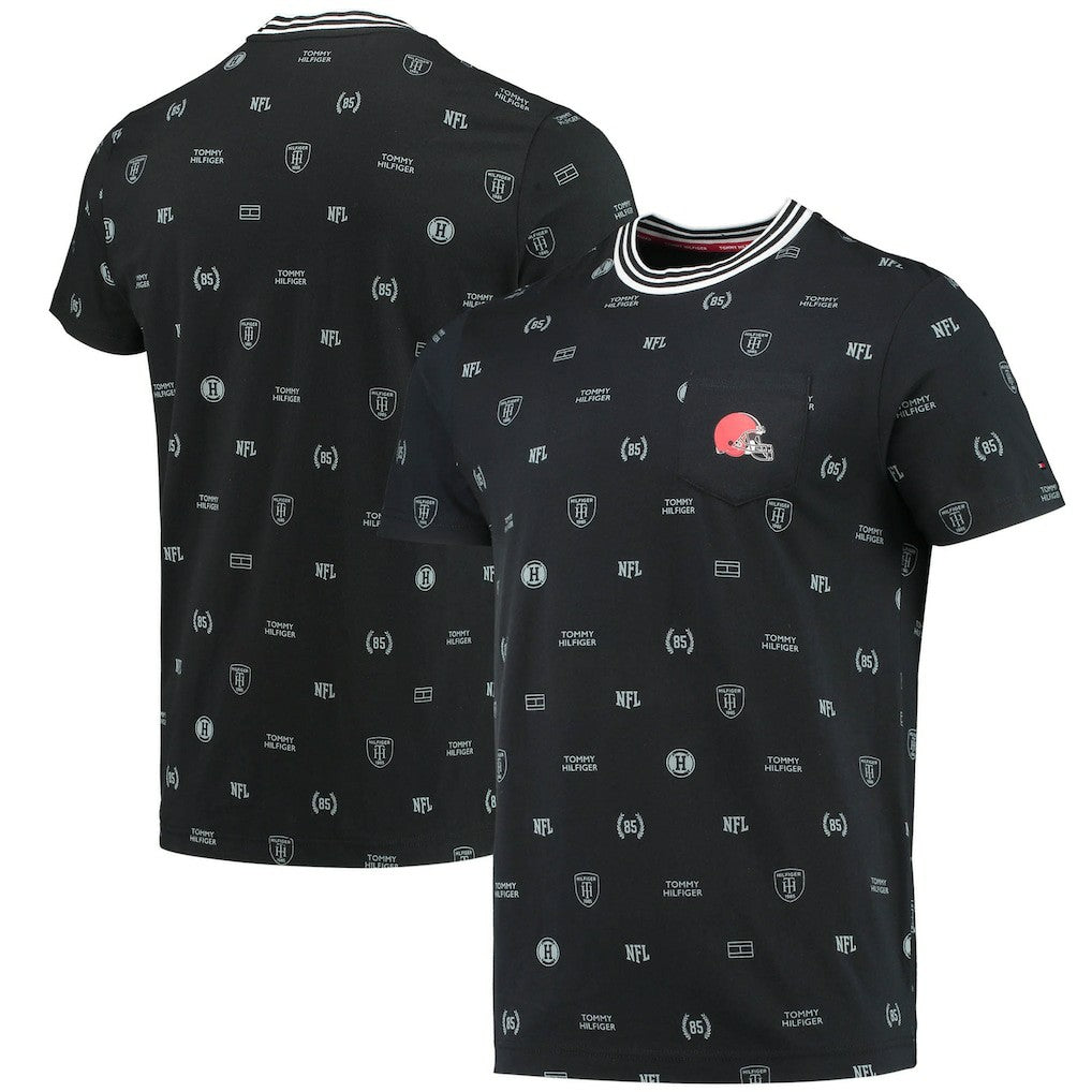 Cleveland Browns Tommy Hilfiger Essential Pocket T-Shirt - Black outlet