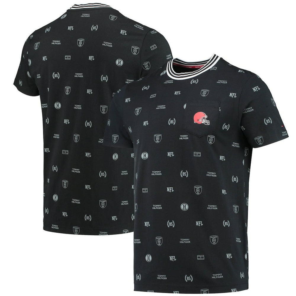 Cleveland Browns Tommy Hilfiger Essential Pocket T-Shirt - Black outlet
