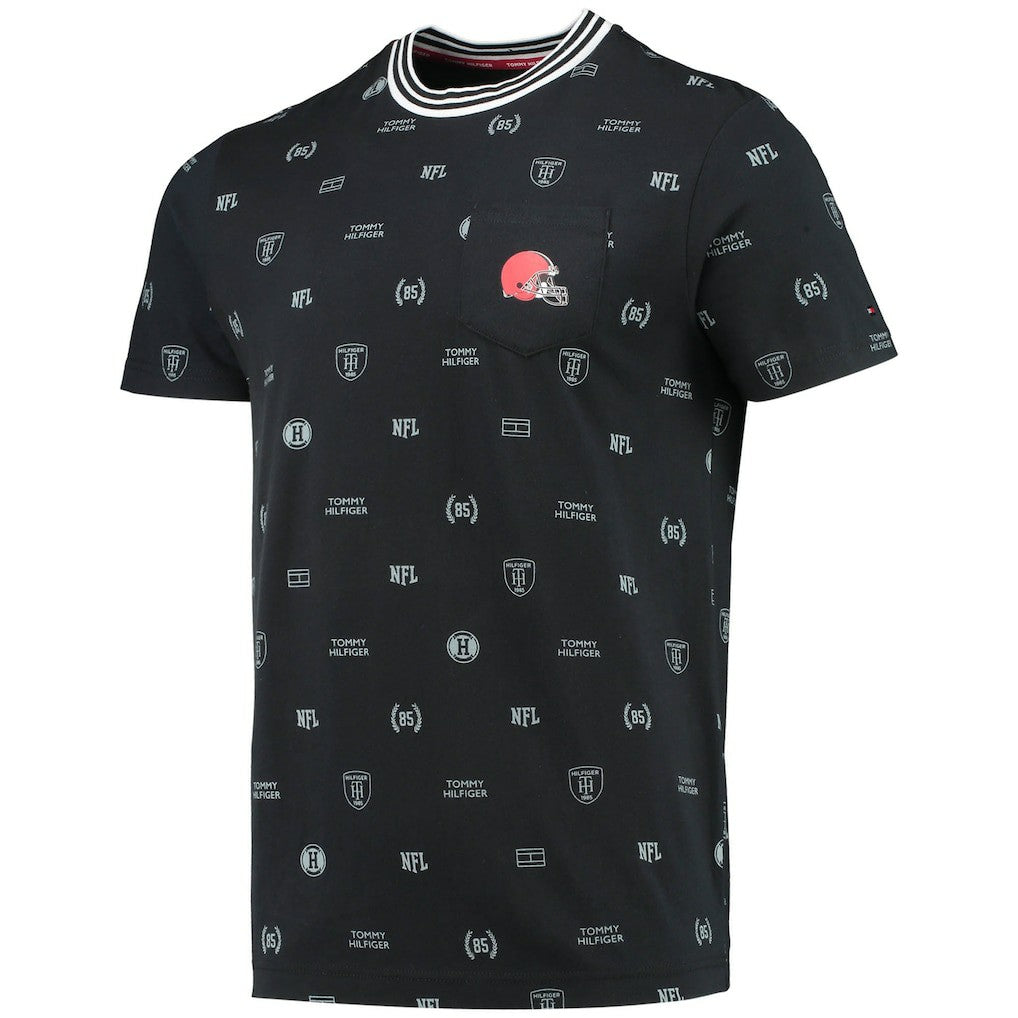 Cleveland Browns Tommy Hilfiger Essential Pocket T-Shirt - Black outlet