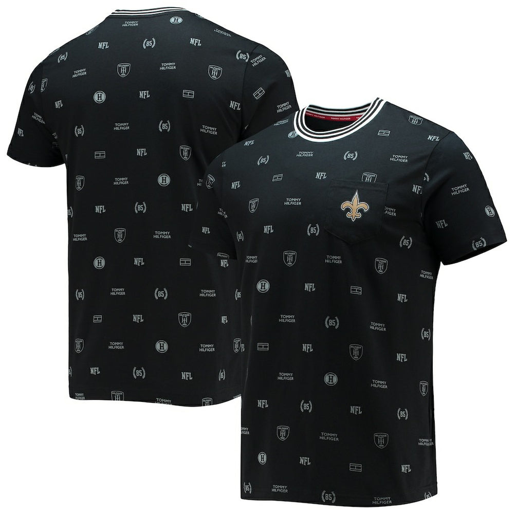 New Orleans Saints Tommy Hilfiger Essential Pocket T-Shirt - Black discount