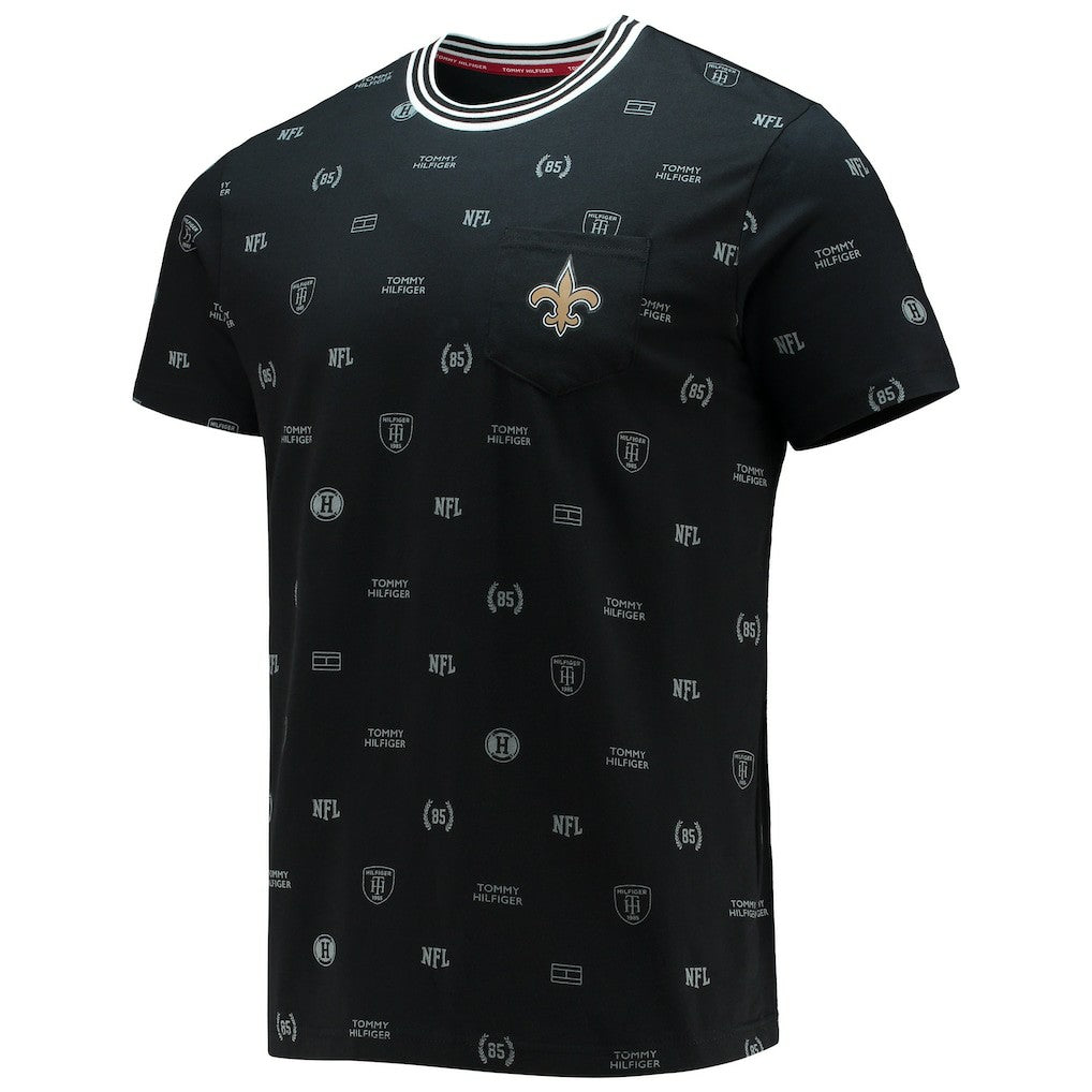 New Orleans Saints Tommy Hilfiger Essential Pocket T-Shirt - Black discount