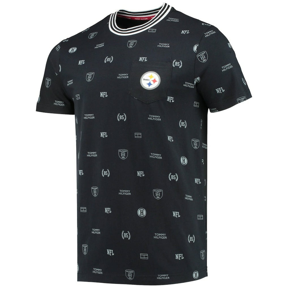 Pittsburgh Steelers Tommy Hilfiger Essential Pocket T-Shirt - Black sale