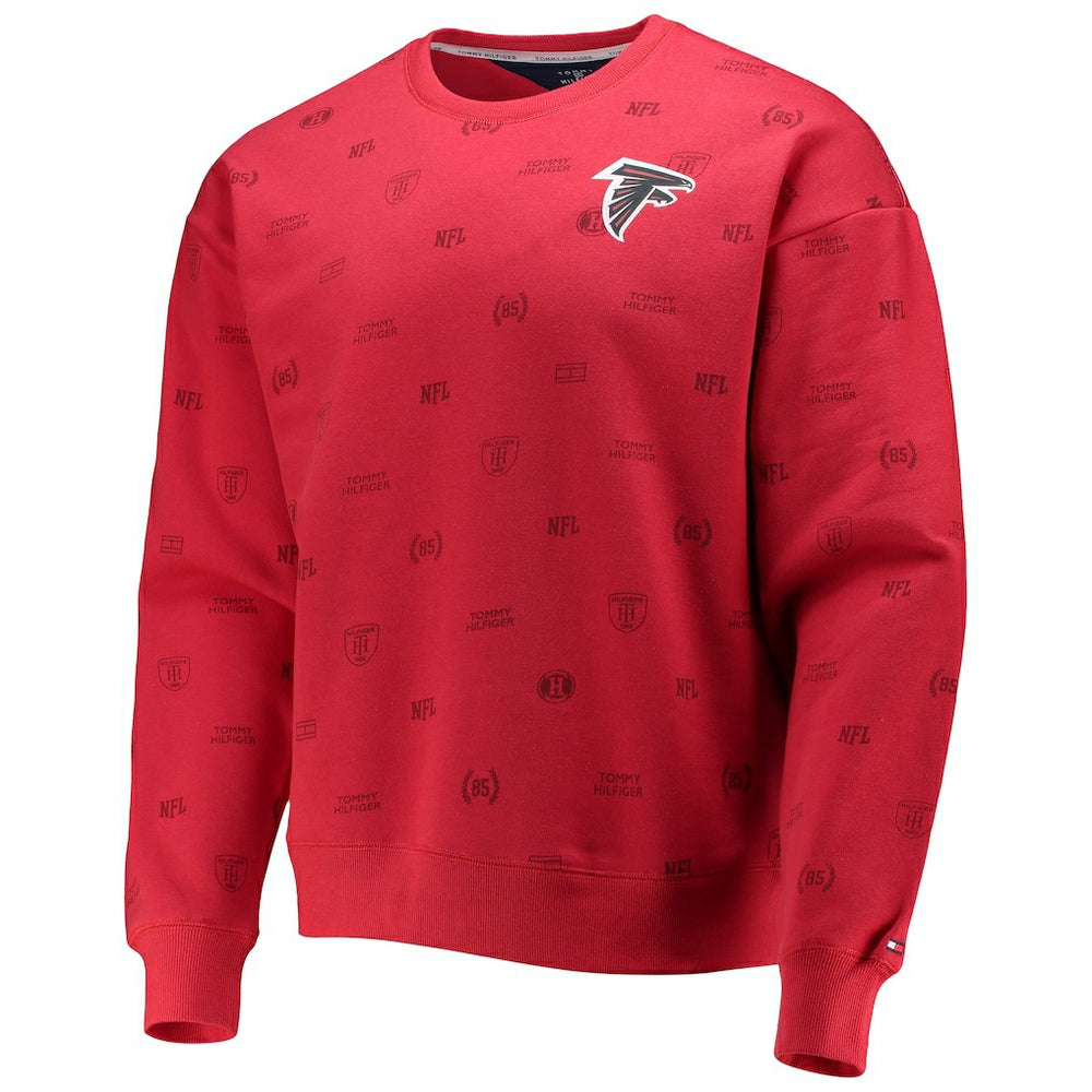 Atlanta Falcons Tommy Hilfiger Reid Graphic Pullover Sweatshirt - Red cheap