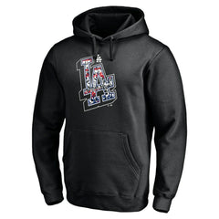 Los Angeles Dodgers Hometown Fitted Pullover Hoodie - Black