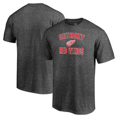 Detroit Red Wings Victory Arch Team T-Shirt Charcoal