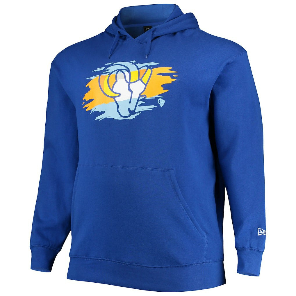 Los Angeles Rams New Era Big & Tall Primary Logo Pullover Hoodie - Royal discount