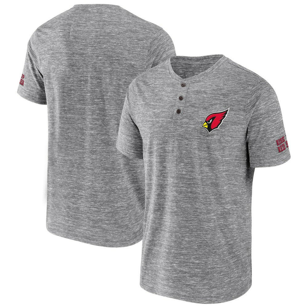 Arizona Cardinals NFL x Darius Rucker Collection Slub Henley T-Shirt - Heathered Gray sale