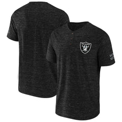 Las Vegas Raiders NFL x Darius Rucker Collection Slub Henley T-Shirt - Black for sale