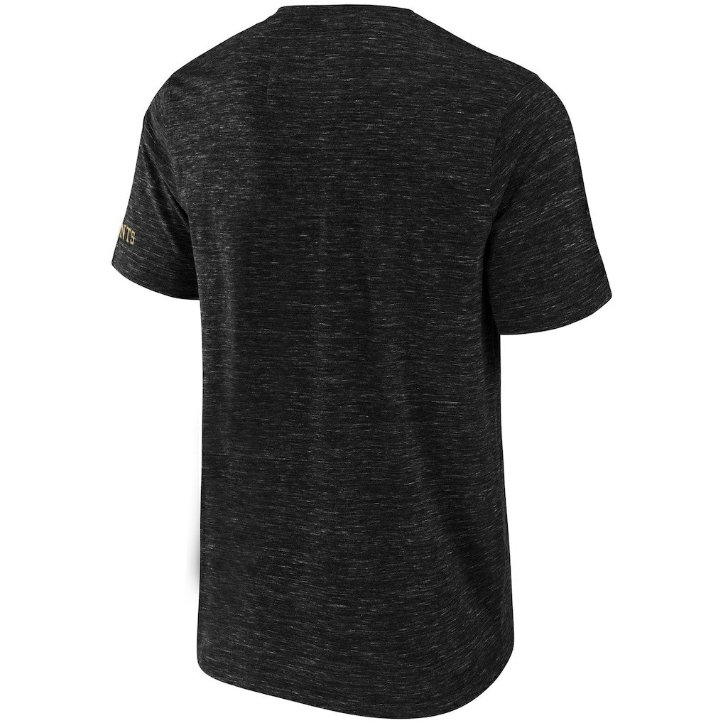 New Orleans Saints NFL x Darius Rucker Collection Slub Henley T-Shirt - Black cheap