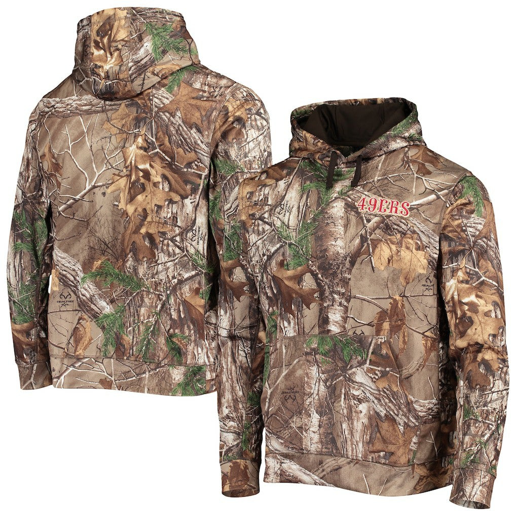San Francisco 49ers Dunbrooke Champion Tech Pullover Hoodie - Realtree Camo sale