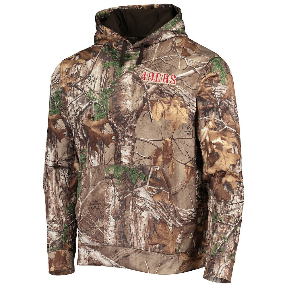 San Francisco 49ers Dunbrooke Champion Tech Pullover Hoodie - Realtree Camo sale