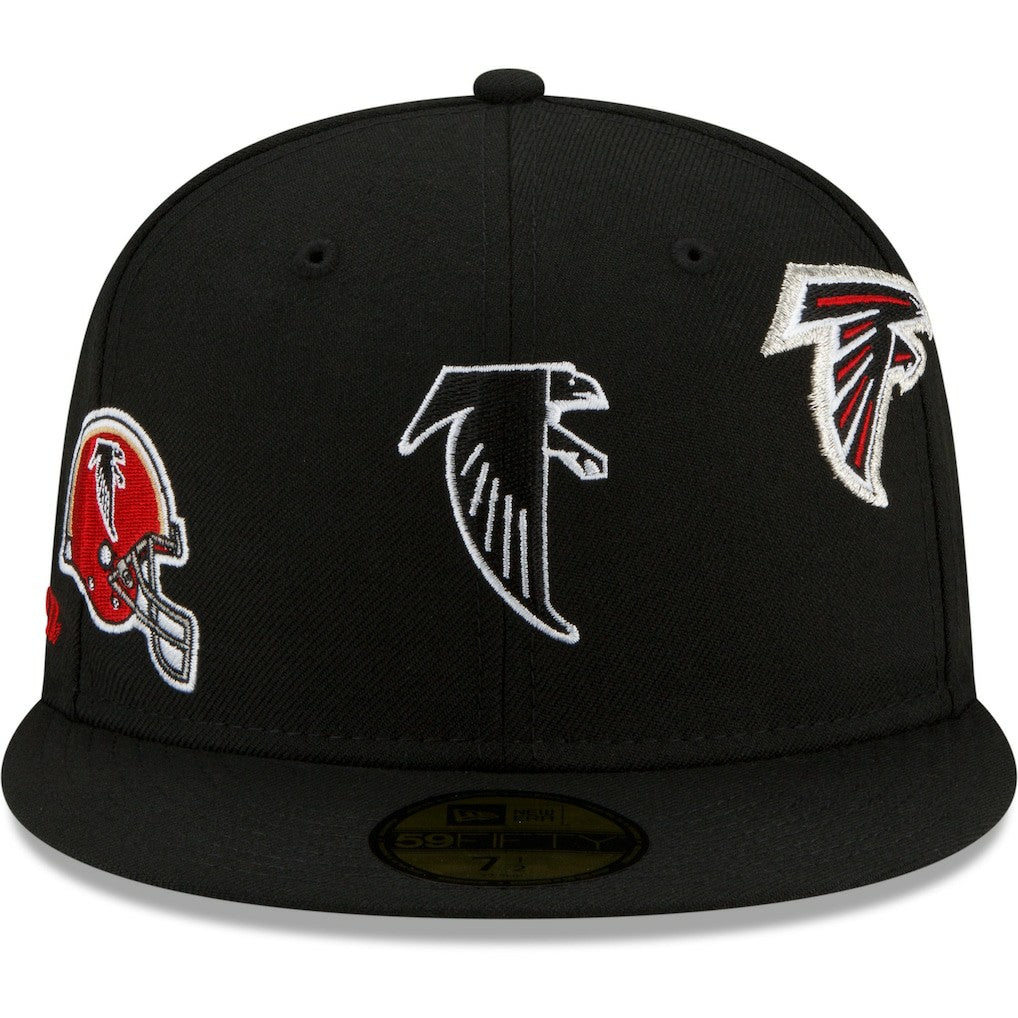 Atlanta Falcons New Era Just Don 59FIFTY Fitted Hat - Black for sale