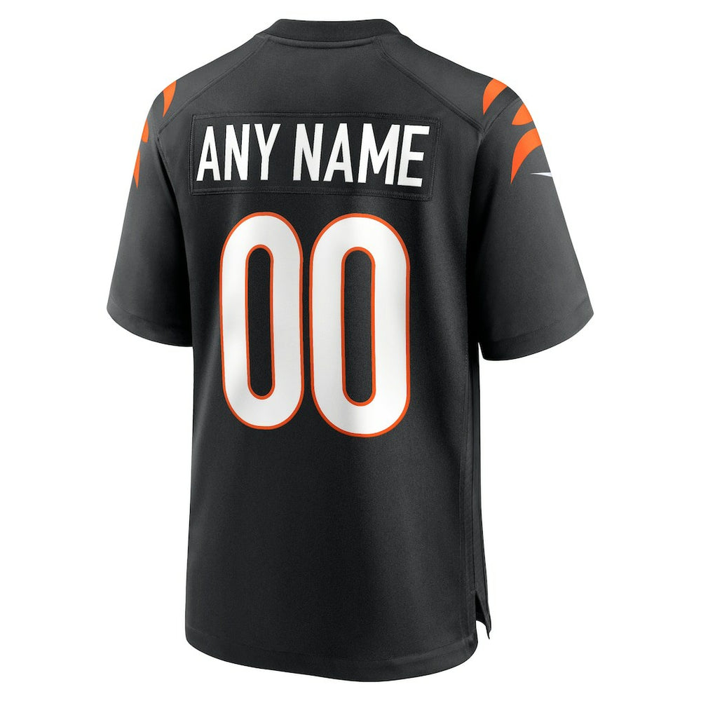 Cincinnati Bengals Youth Logo Game Custom Jersey - Black | Nike outlet