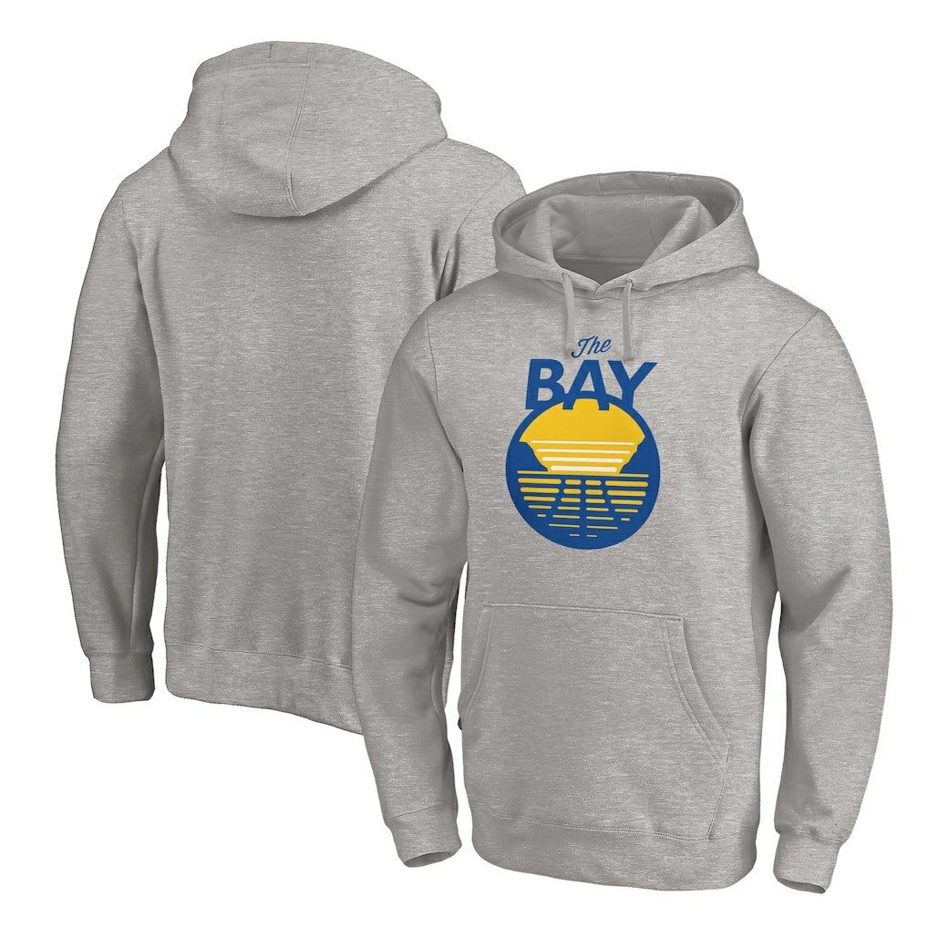 Golden State Warriors The Bay Logo Pullover Hoodie sale - Heathered Gray on sale