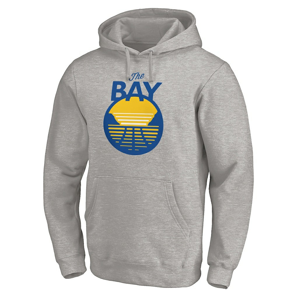 Golden State Warriors The Bay Logo Pullover Hoodie sale - Heathered Gray on sale