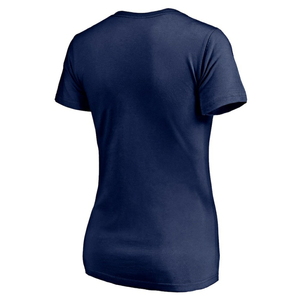 Edmonton Oilers Women's Battle of the North V-Neck T-Shirt Navy