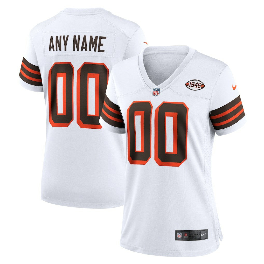 Cleveland Browns Women's 1946 Collection Alternate Custom Jersey - White | Nike for sale