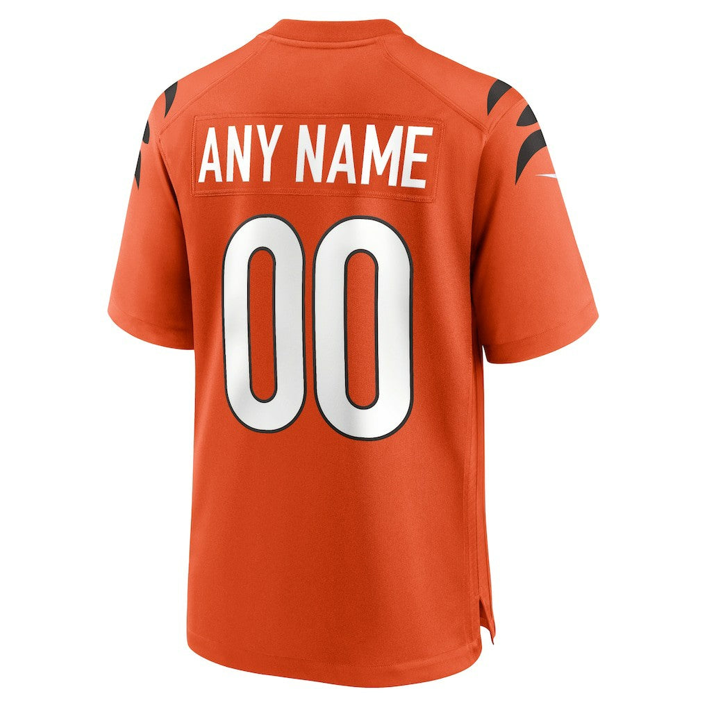 Cincinnati Bengals Youth Alternate Game Custom Jersey - Orange | Nike outlet