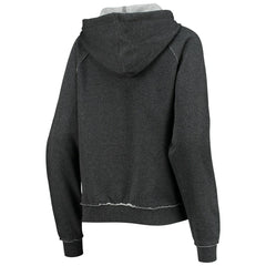 New Orleans Saints New Era Women's Script Fleece Raglan Pullover Hoodie - Charcoal cheap