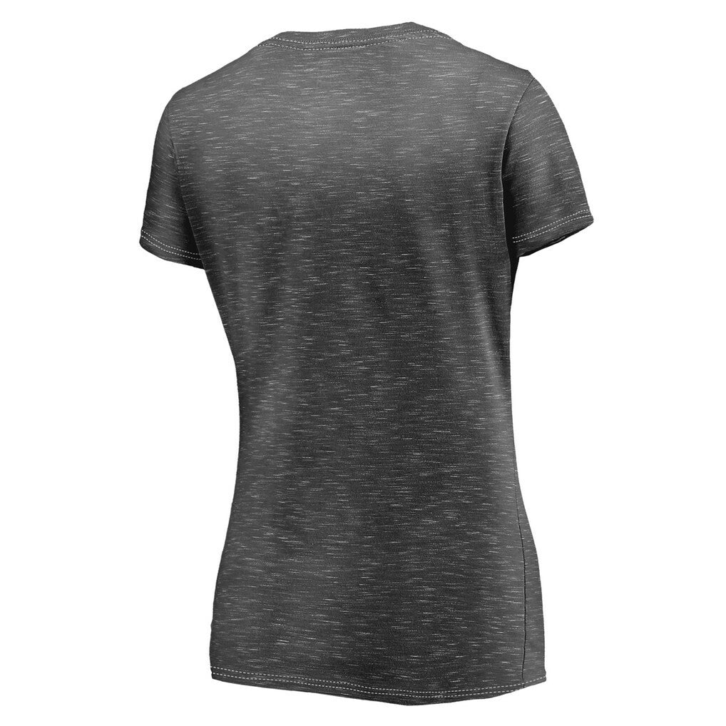 Chicago Bears Women's League Leader Space Dye V-Neck T-Shirt - Charcoal discount