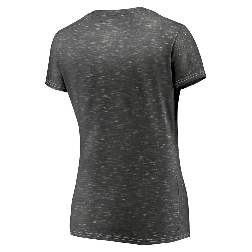 Tampa Bay Buccaneers Women's League Leader Space Dye V-Neck T-Shirt - Charcoal discount