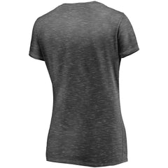 Pittsburgh Steelers Women's League Leader Space Dye V-Neck T-Shirt - Charcoal sale